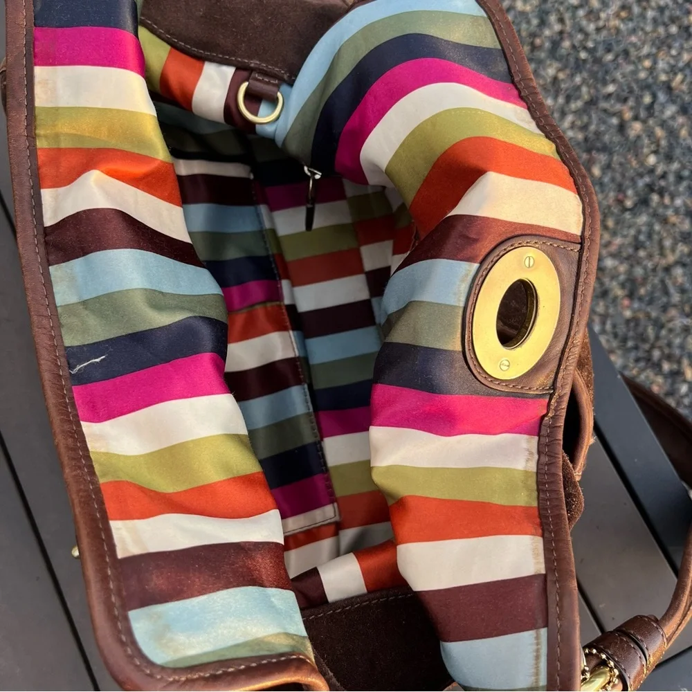 Coach Haversack Legacy Limited Edition Brown Suede Shoulder Bag - Picture 9 of 15